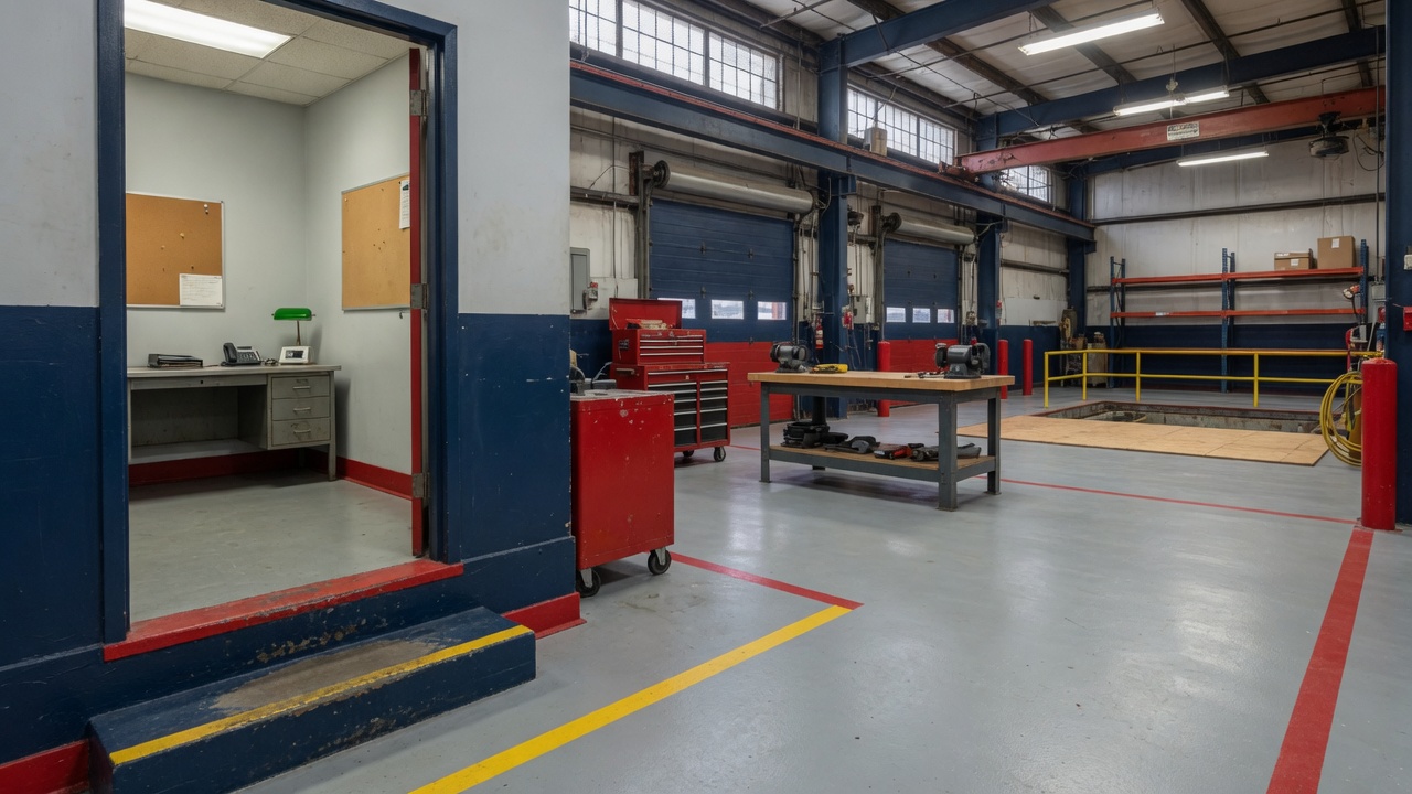 Rock Hill industrial shop floor after janitorial